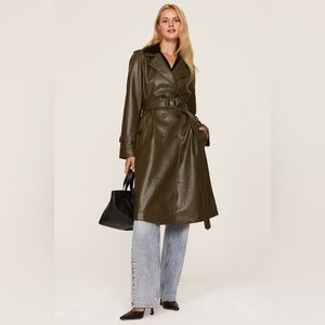 Marissa Webb Dark Green Trench Coat